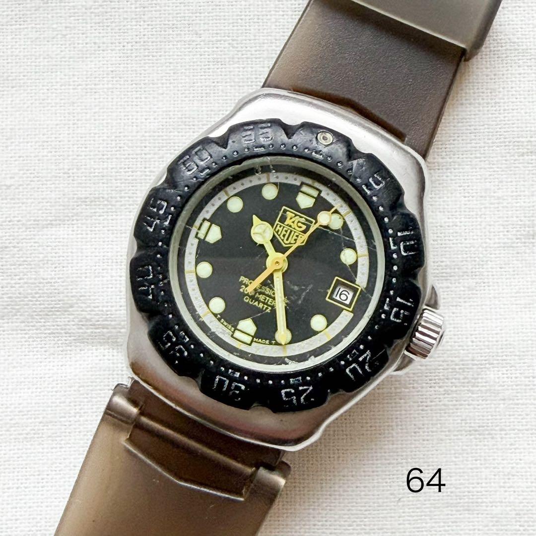 稼働品】タグホイヤー□プロフェッショナル レディース腕時計 64