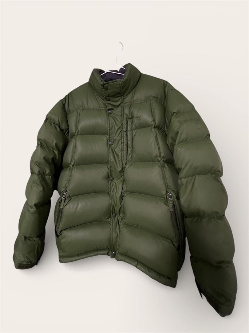 Timberland ダウンジャケット オリーブグリーン - メルカリ