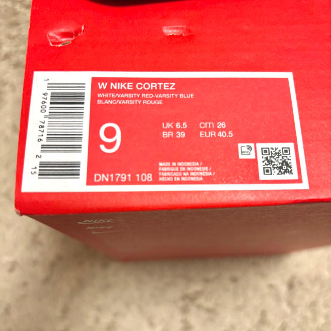 【新品未使用】 ナイキ コルテッツ トリコロール ホワイト レッド 26.0cm