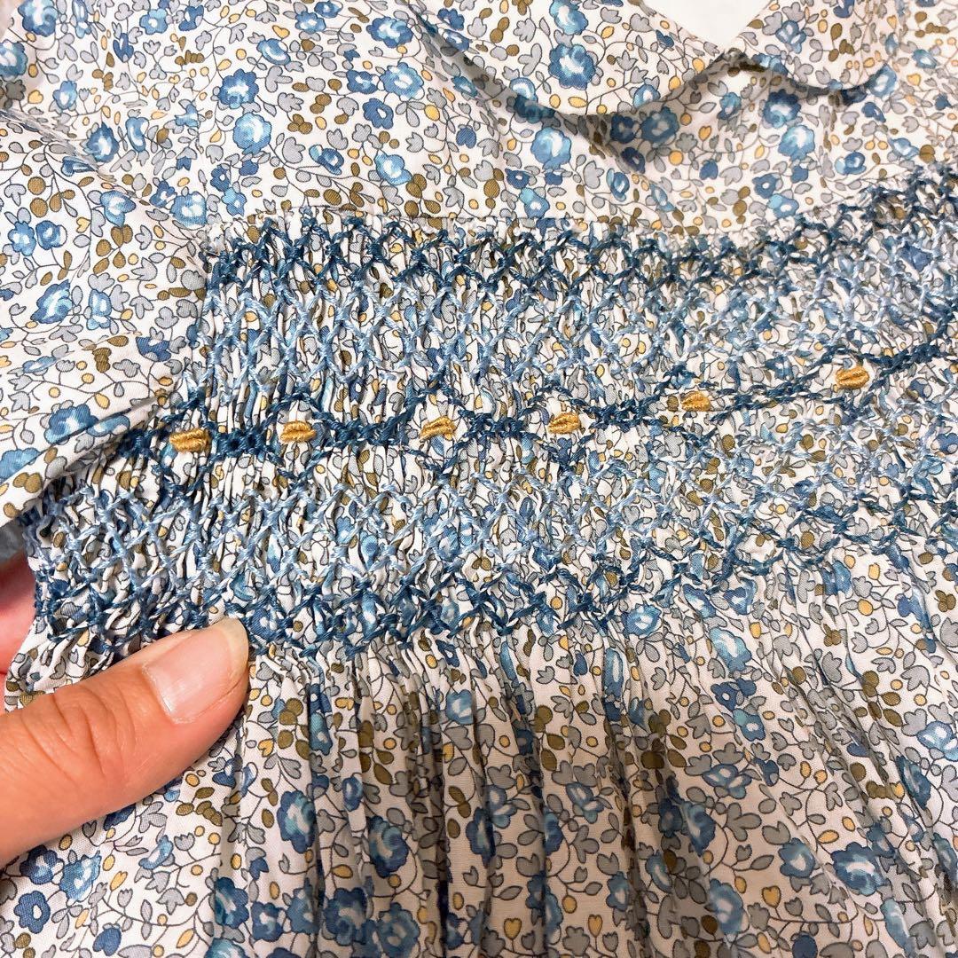 アマイアロンドン 花柄ワンピースとカーディガンセット ベビー服(~95cm)