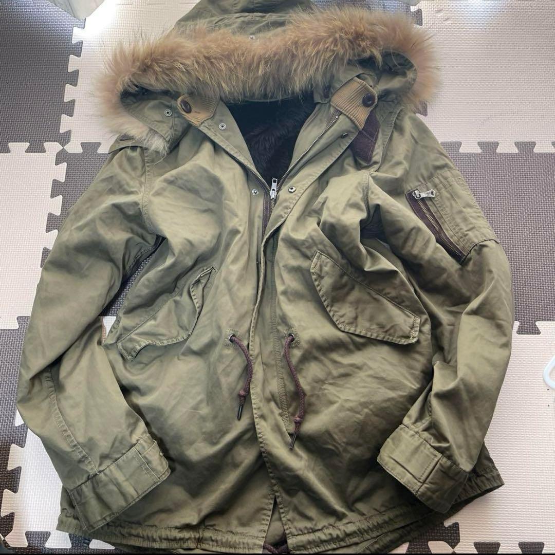 y2k ミリタリージャケット 平成 ギャル お兄系 リアルファー - メルカリ