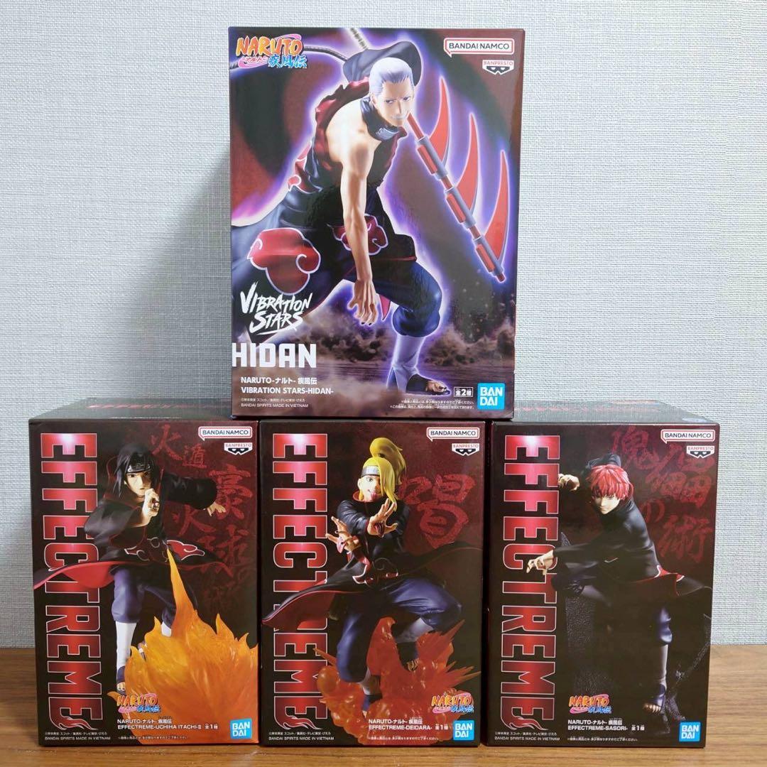 NARUTO ナルト イタチ デイダラ サソリ 飛段 暁フィギュア4点セット
