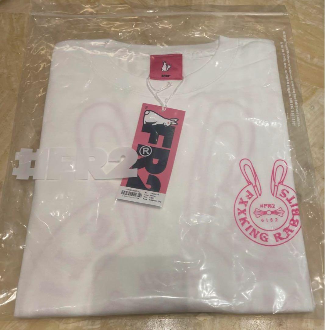 新品 FR2梅Tシャツ 白 FR2 梅 クロムハーツ L ピンク