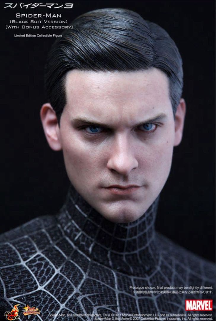 ホットトイズ 1/6 スパイダーマン3 ブラックスーツ サンドマン付き