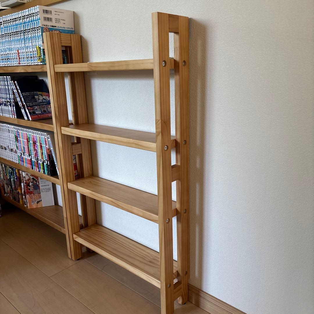 ぉpinkパンちゃん様専用 突っ張ずに取り付けられる薄型ラック 木製