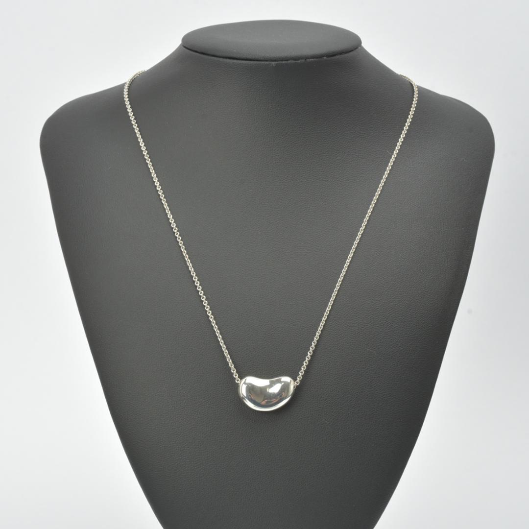 新品仕上げ◇ティファニー ビーン ネックレス ラージ SV925 シルバー