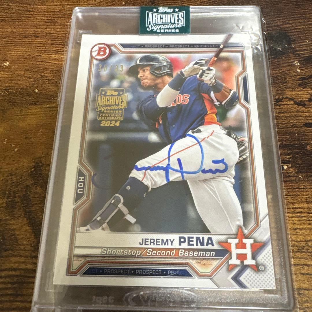 topps archives ジェレミー ペーニャ 直筆サインカード - メルカリ