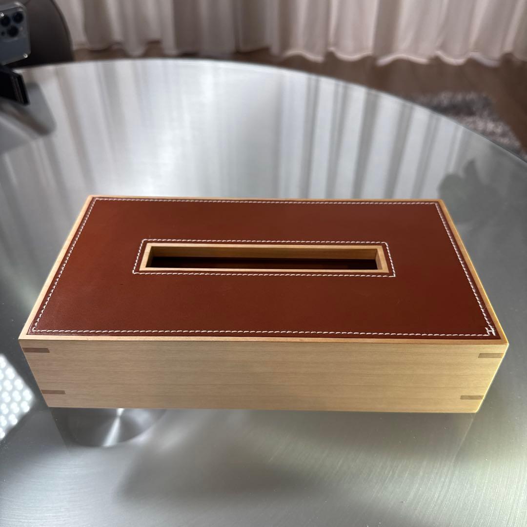 HERMES 木製レザー ティッシュボックス 楽天市場】エルメス HERMES ウッド ティッシュケース ボックス