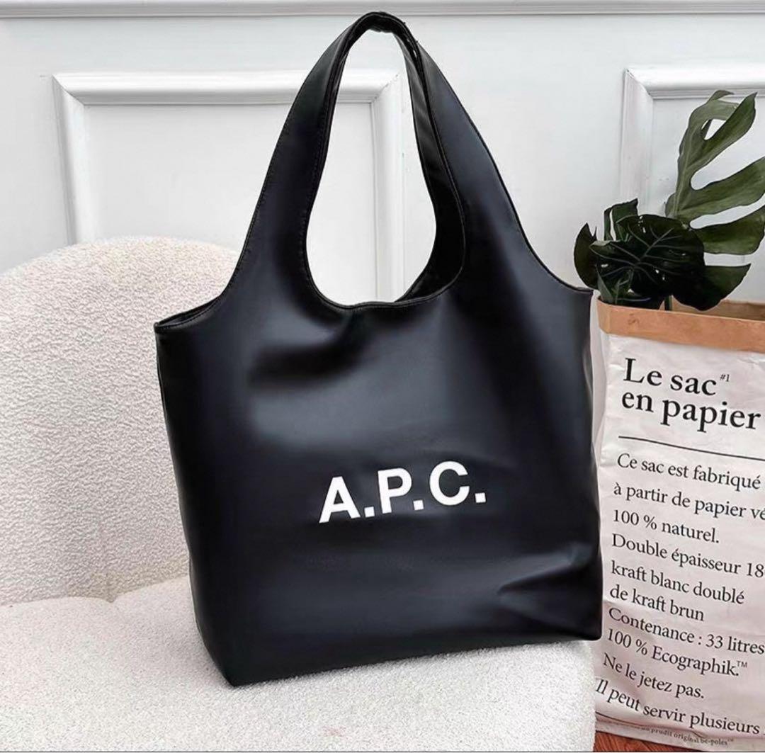 新品未使用】A.P.C. ninon スモールトートバッグ ブラック - メルカリ