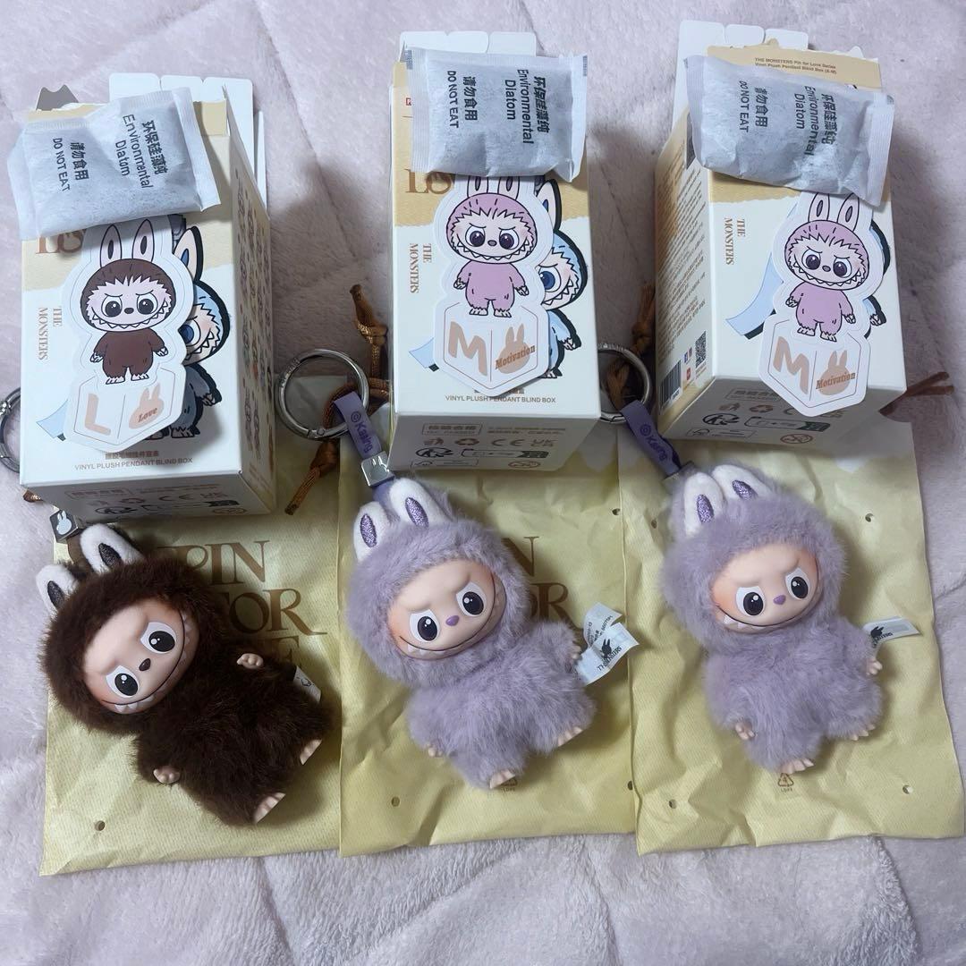 イニシャルラブブ 【M】 【L】 3点セット イニシャルLABUBU #popmart #popmartjapan #ポップマート #ラブブ | TikTok