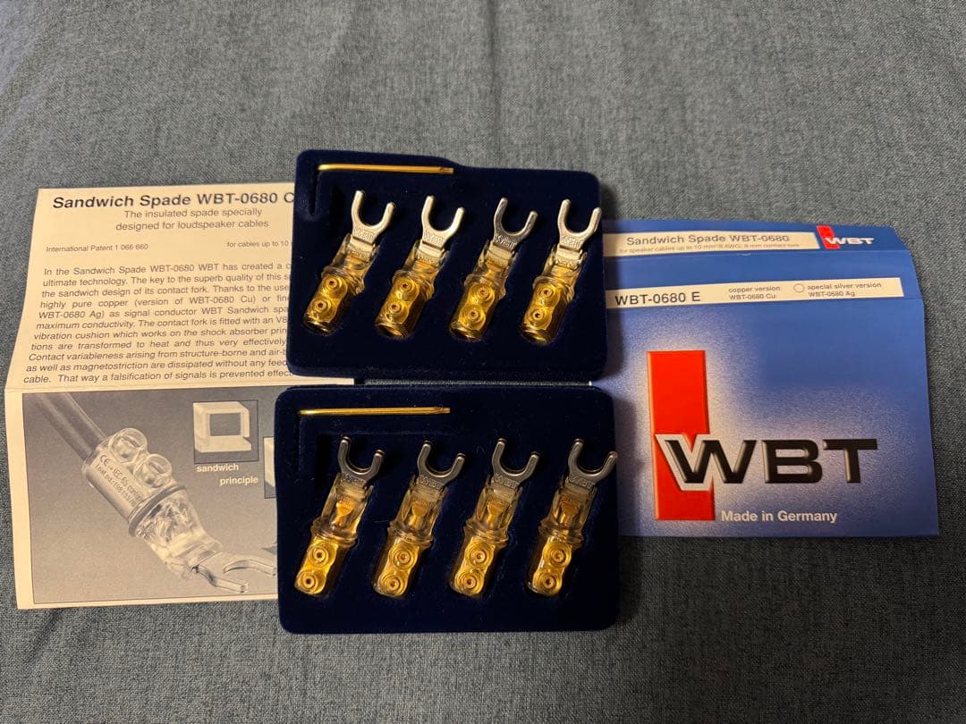 WBT-0680 E スピーカーYラグ端子 4個×2セットけい8固 - メルカリ