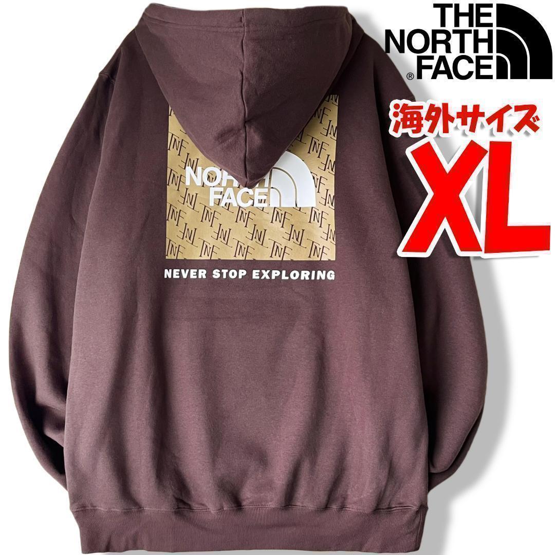 ノースフェイス パーカー ブラウン メンズ 海外XL 日本3L相当 cb
