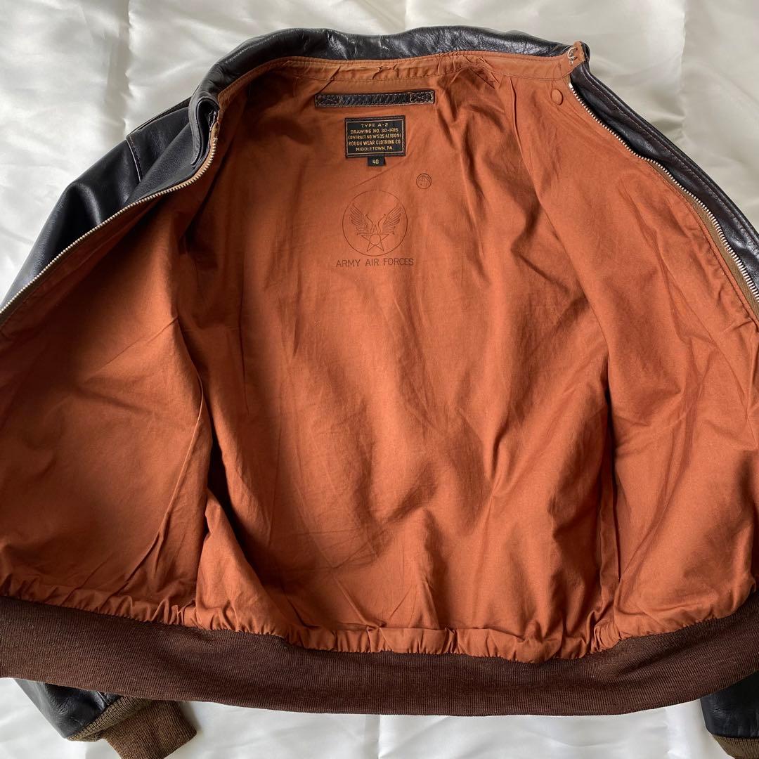 ザリアルマッコイズ A-2 フライトジャケット ラフウェア 実名復刻 40