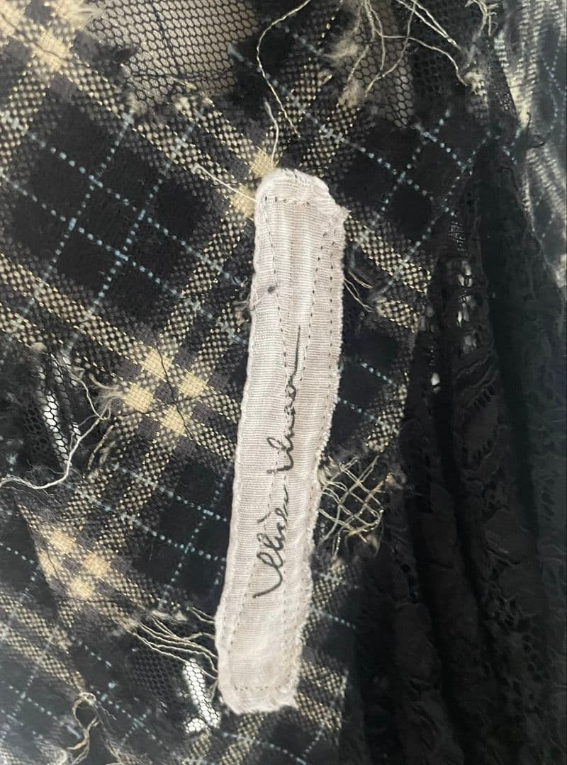 Alice auaa ストラップレス チェック柄ワンピース