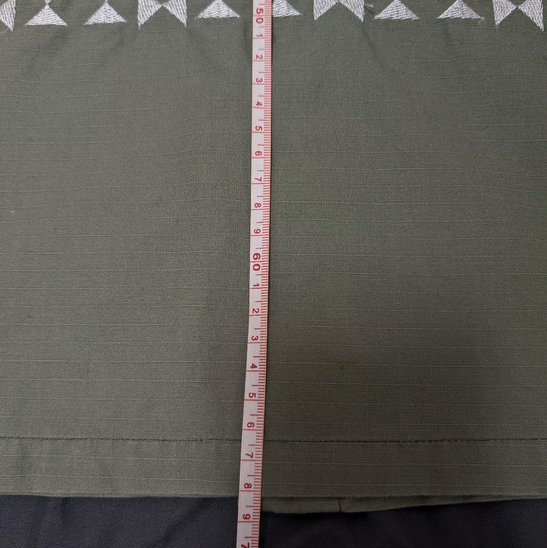 希少】BAL バル 刺繍 ミリタリーシャツ リップストップ カモフラ 切替