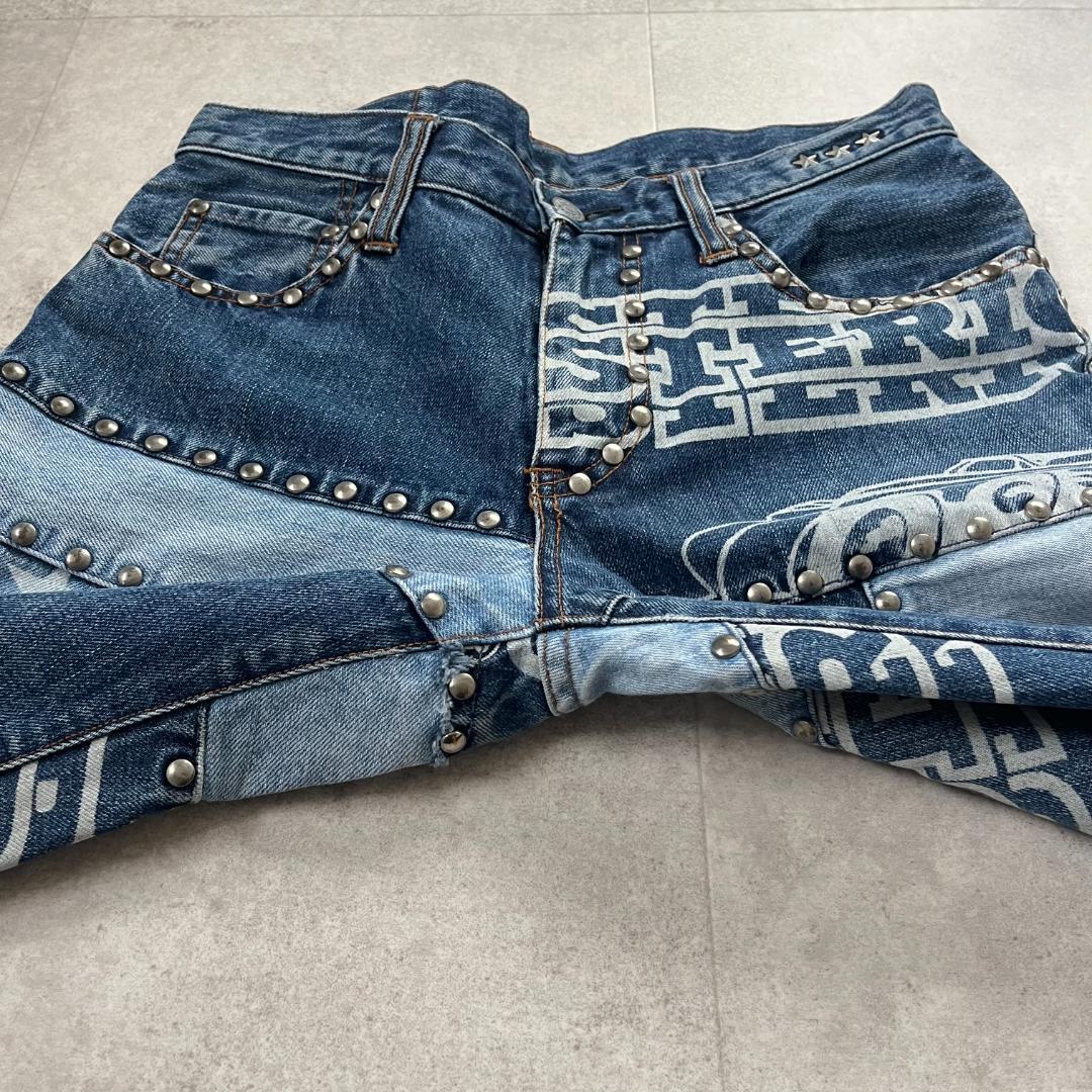 XG JURIN着用】ヒステリックグラマー/デニム/パッチワーク/スタッズ