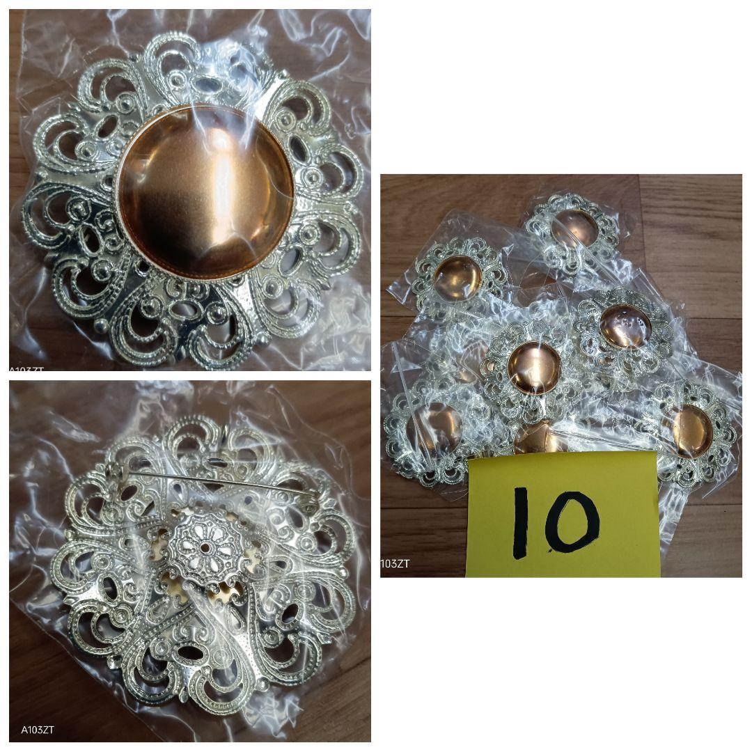 未使用 七宝焼 材料 ブローチ 200個 まとめて 2.8kg アクセサリー材料