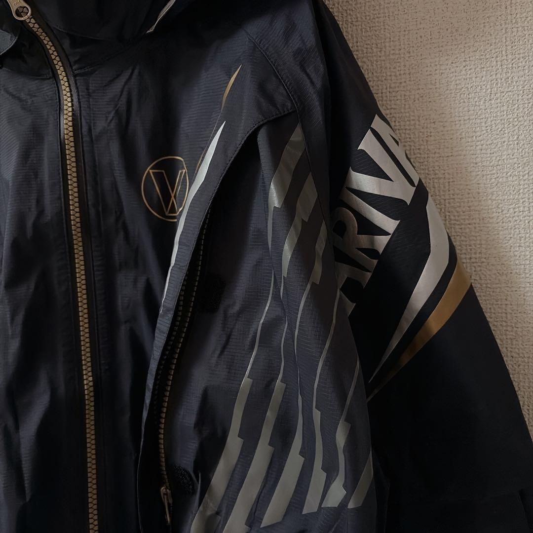 VARIVAS 】バリバス ドライアーマー フード付きレインウェア 釣具 黒M