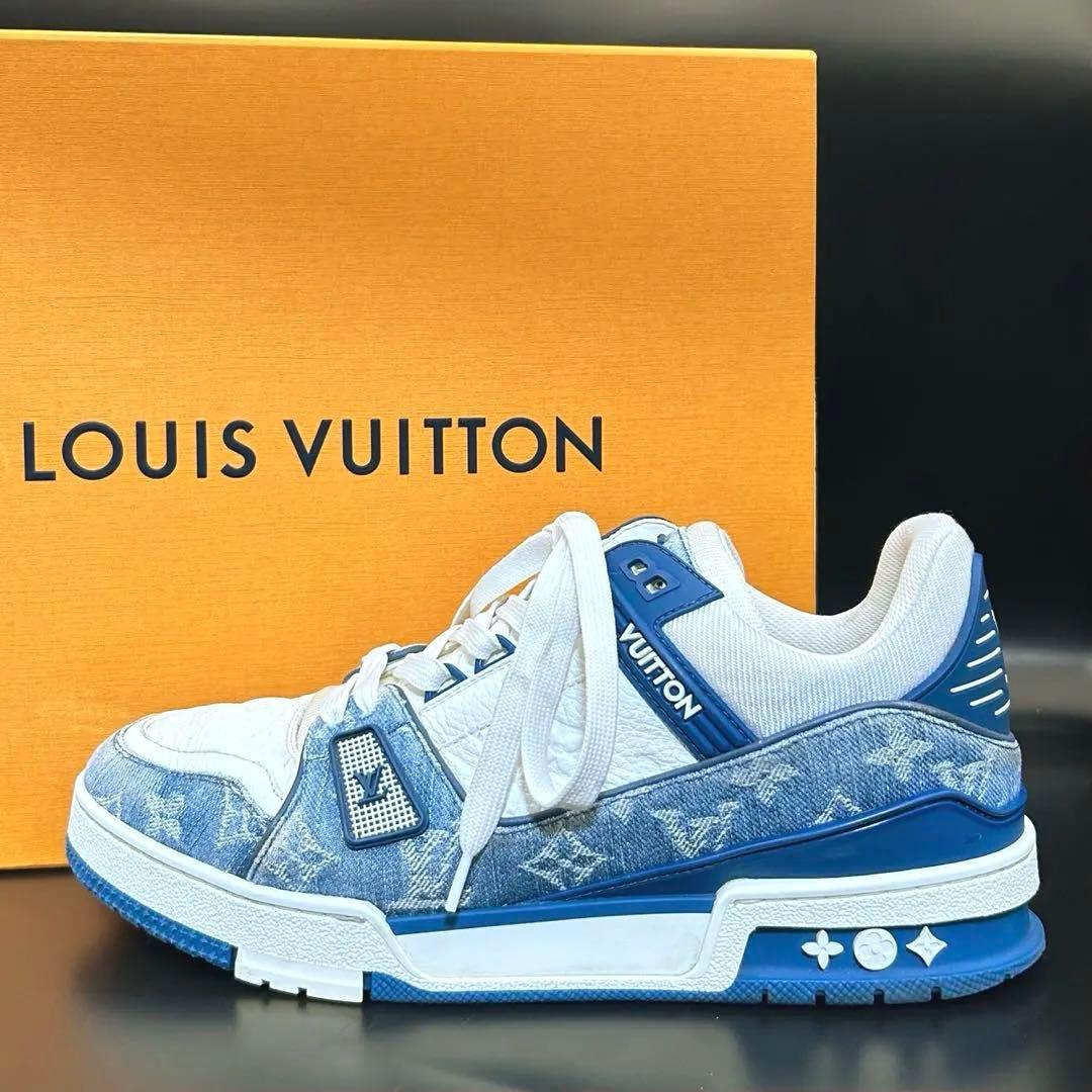 【美品】ルイヴィトン LVトレイナーライン スニーカー モノグラム メンズ 7 楽天市場】【新品】LOUIS VUITTON ルイ・ヴィトン LV トレイナー