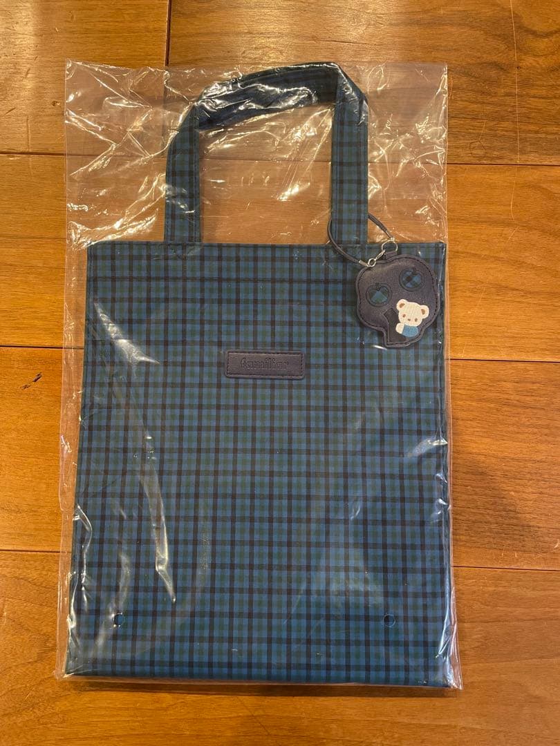 新品未使用タグ付き Familiar 青チェック トートバッグ 大 familiar - 新品未開封 ファミリア familiar トートバッグ 青チェック