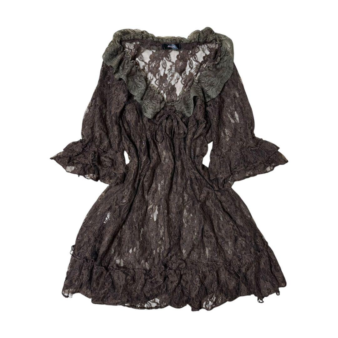 00's fairygrunge 森ガール 総レース チュニック ワンピース - メルカリ