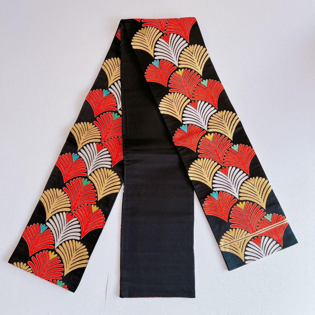 七五三 7歳 女の子 着物フルセット 小物セット 赤×黒♡すぐ着れます