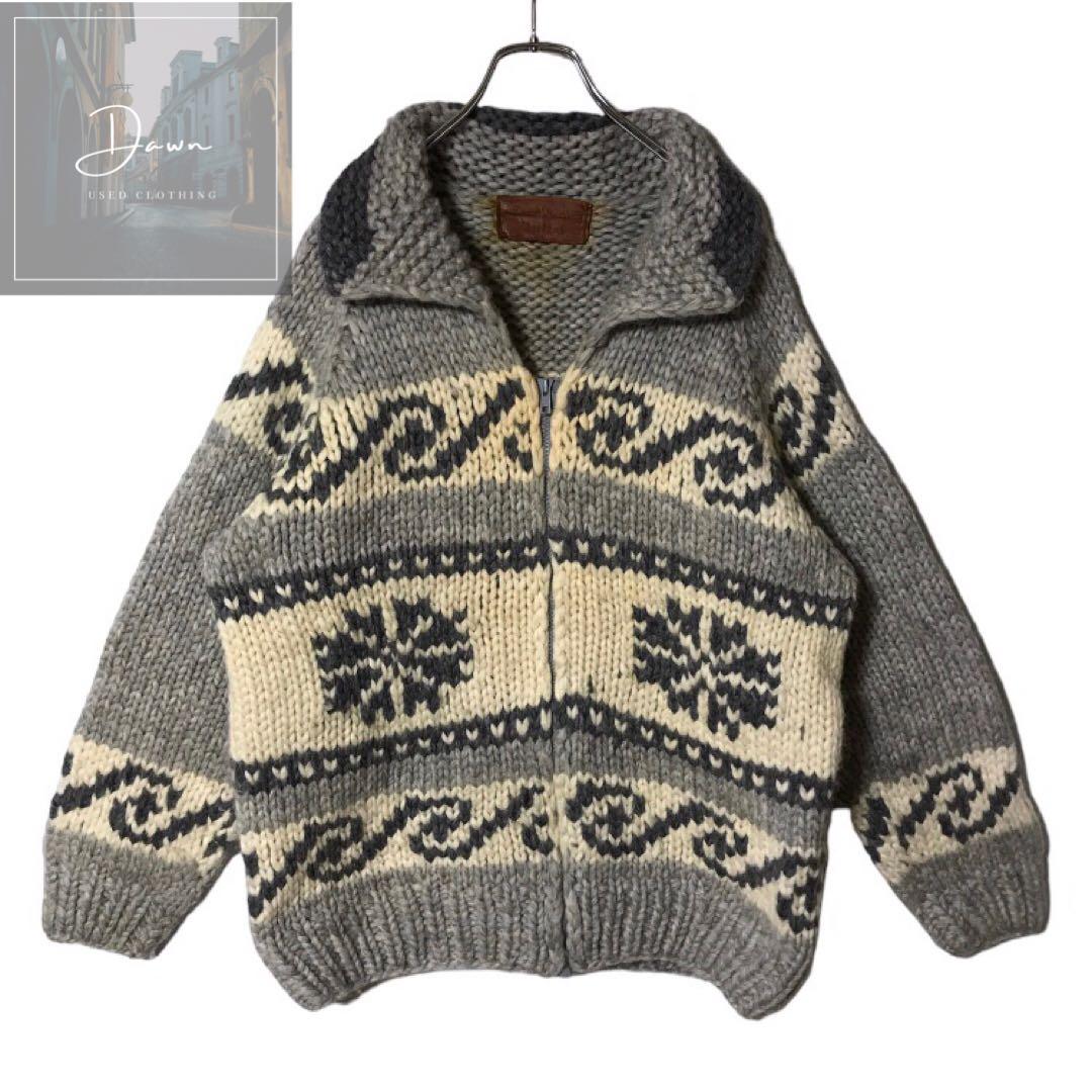 Cowichan Shepherd カウチンセーター ニット 厚手 M相当 - メルカリ