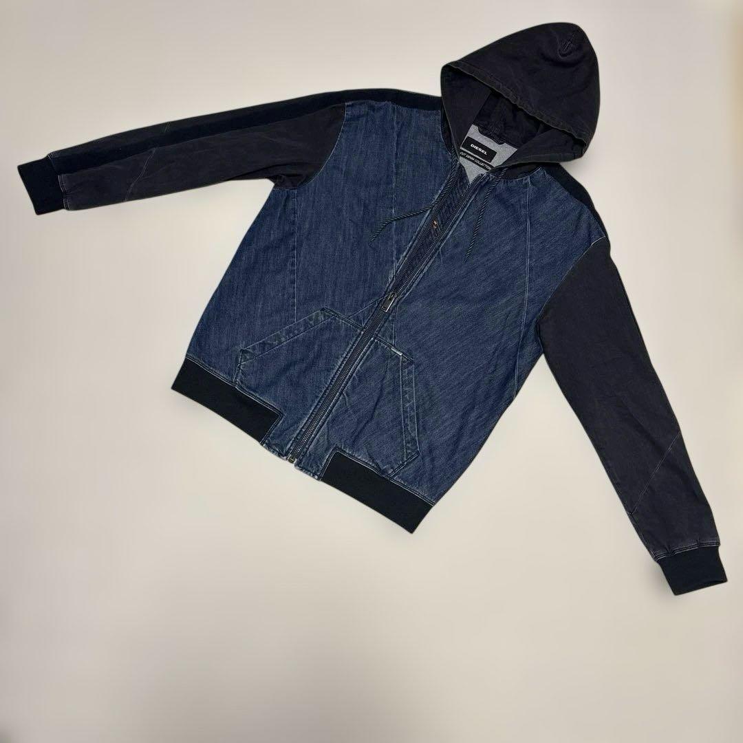 DIESEL BAS-CUT DENIM COLLECTION パーカー DIESEL】【BIAS-CUT DENIM COLLECTION】【イタリア製】【アウター