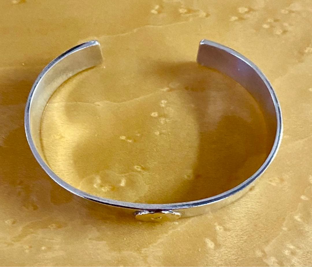 飛加藤様専用真贋保証goro's 平打ちブレスM バングル SV/k18中古鑑定