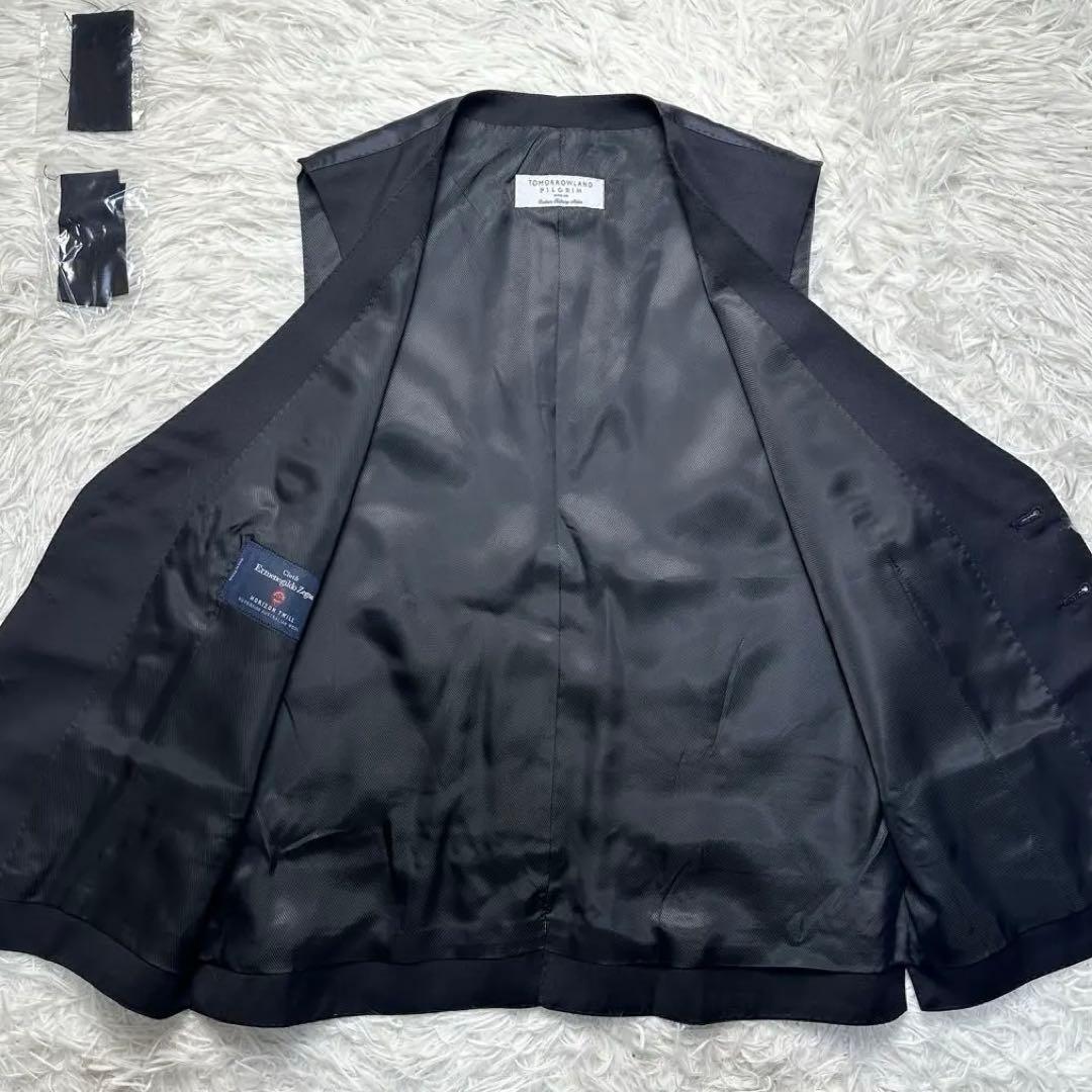 別注 未使用級 トゥモローランド ピルグリム×ゼニア 3ピース 光沢 黒