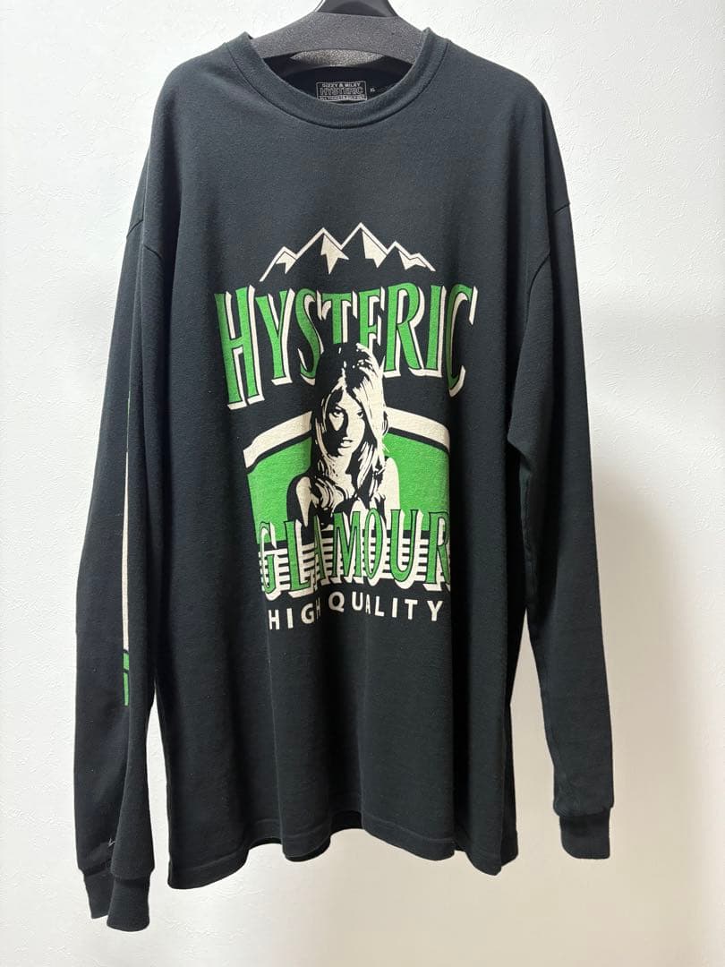HYSTERIC GLAMOUR ブラック長袖カットソー - メルカリ
