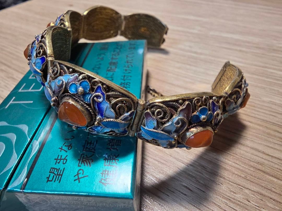 K9 アンティーク ブレスレット 9ct k9 375 蛇デザイン バングル