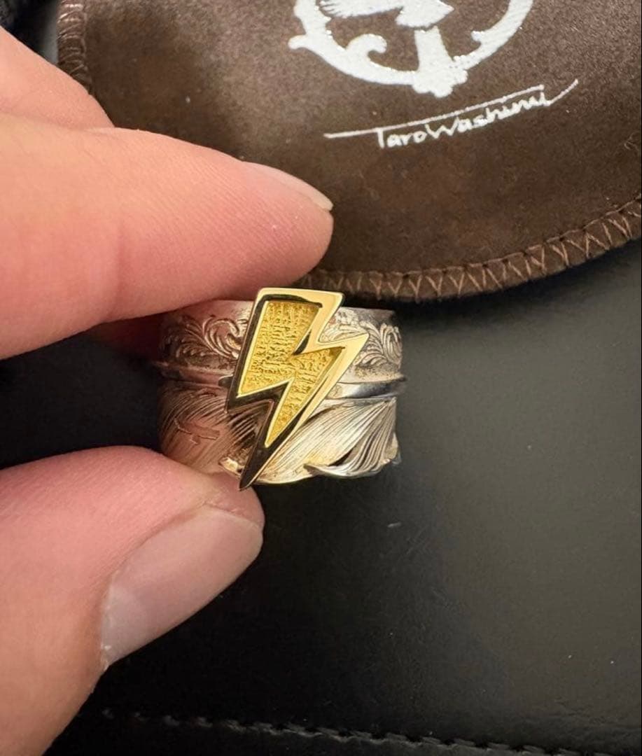 鷲見太郎 アラベスクフライトフェザーリング K18ビックサンダー - メルカリ