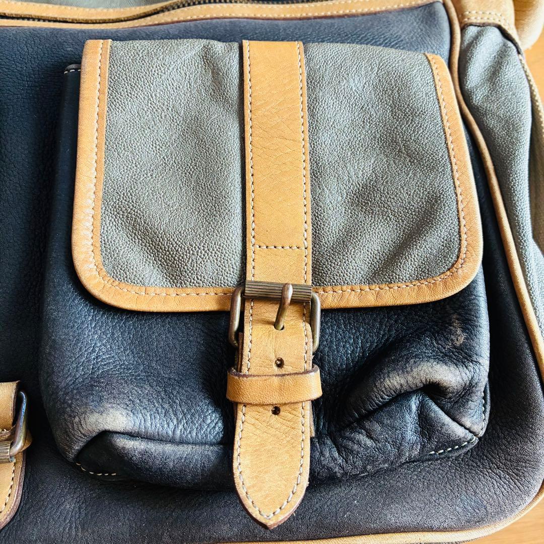 80年代 シーピーカンパニー メッセンジャーバッグ ロゴパッチ レザー