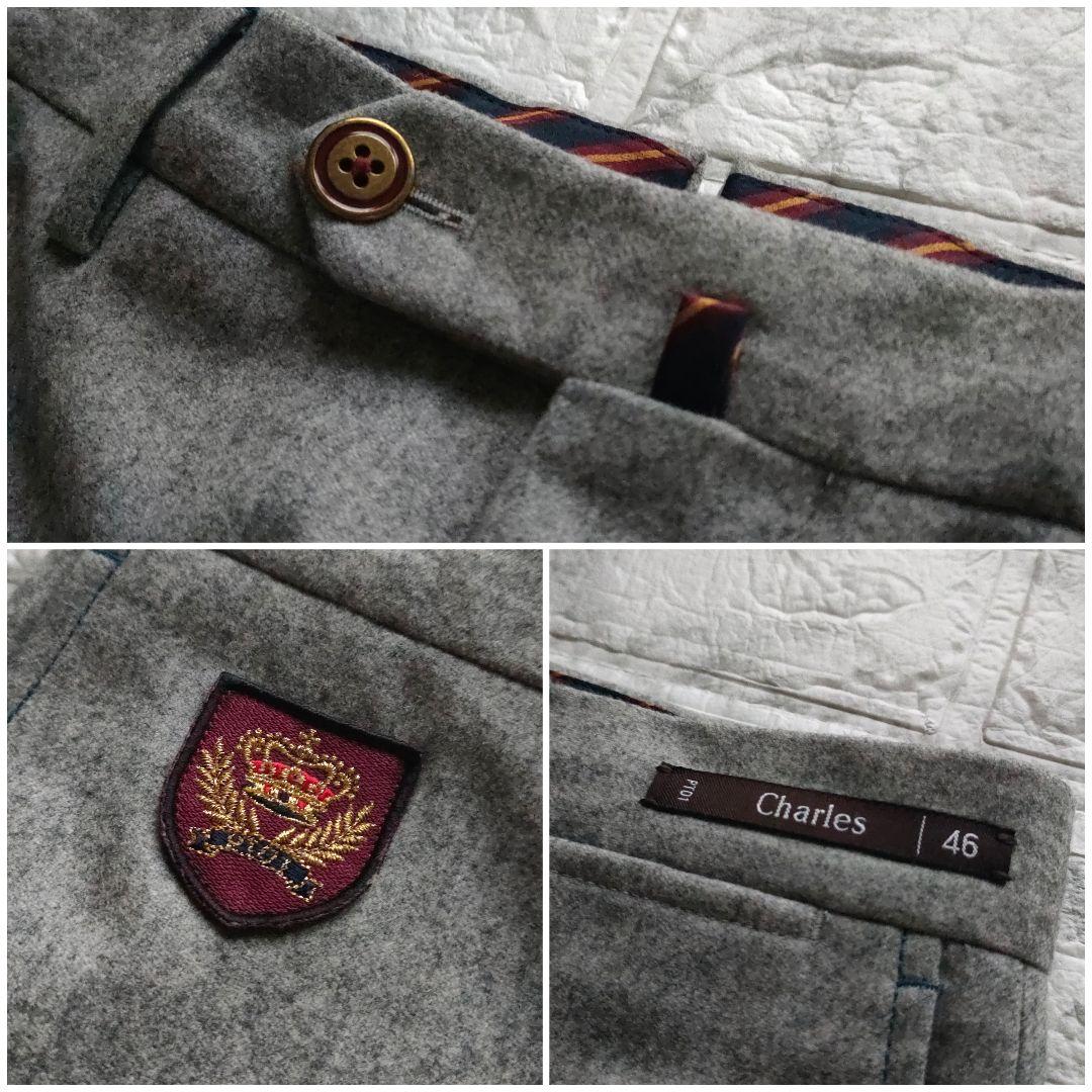 美品】pt01 ウール パンツ SUPER 100'S Charles 46 - メルカリ