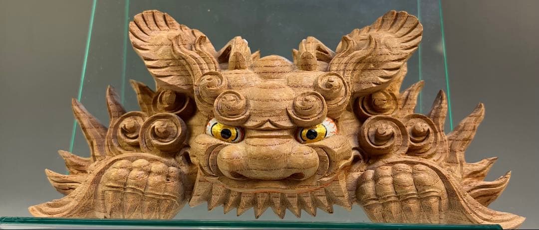 木彫 獅噛】だんじり 魔除け 社寺彫刻 宮彫り 山車 悪疫を噛み砕く