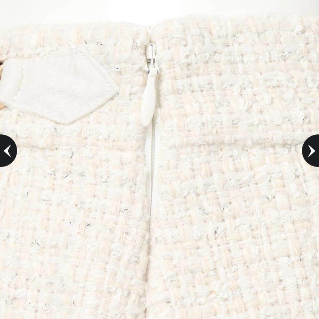 Rirandture ビット付ツイードミニスカート タグあり - メルカリ