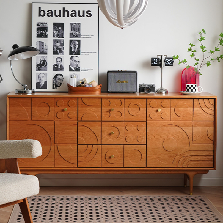 キャビネット チェリー材 無垢材 チェスト タンス 北欧風 おしゃれ