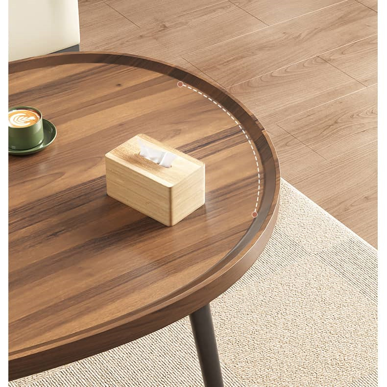 センターテーブル ブラウン リビングテーブル ローテーブル 楕円形