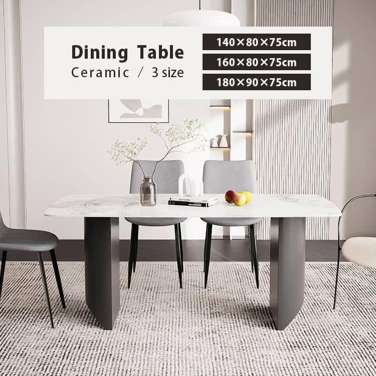 ダイニングテーブル セラミック ホワイト 北欧 おしゃれ テーブル 食卓