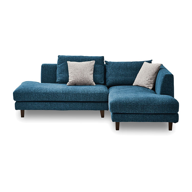 L2点 レイモンズ 左カウチ[木脚(角)NA] PFF/GY (EC)(4個口) ｜家具