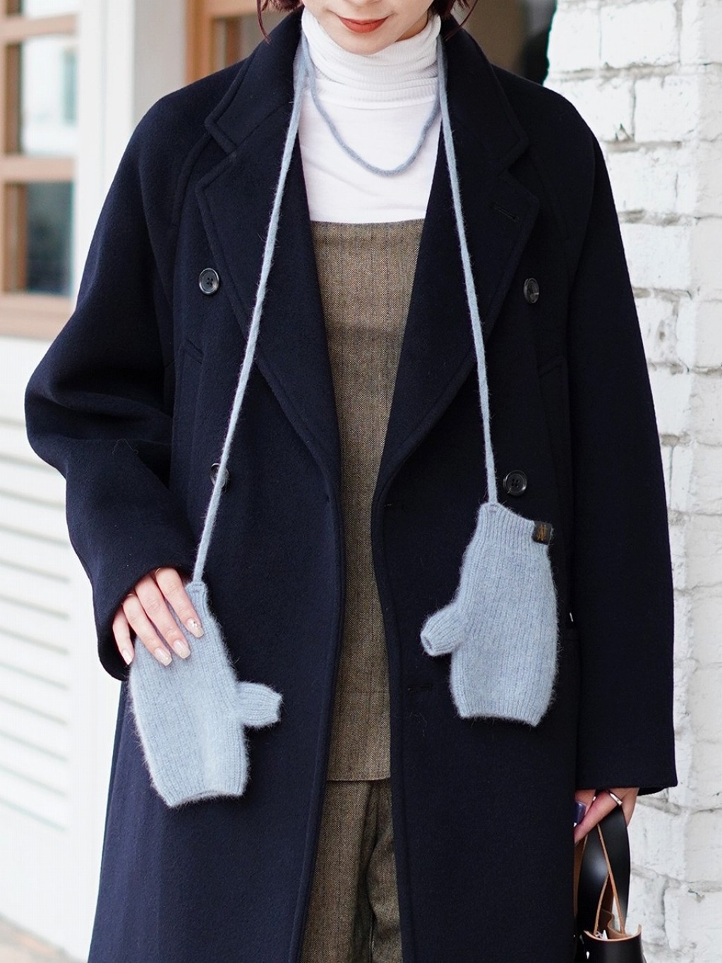 BATONER ONLY ARK 別注 ネイビー カシミヤ100% BATONER<<バトナー>>別注 今年の小物はスヌードも！ / スタッフブログ