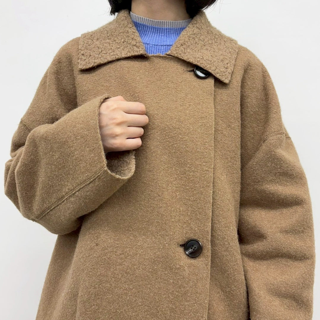 CYNICAL】ボアスライバーニットリバーシブルコート/552-94055