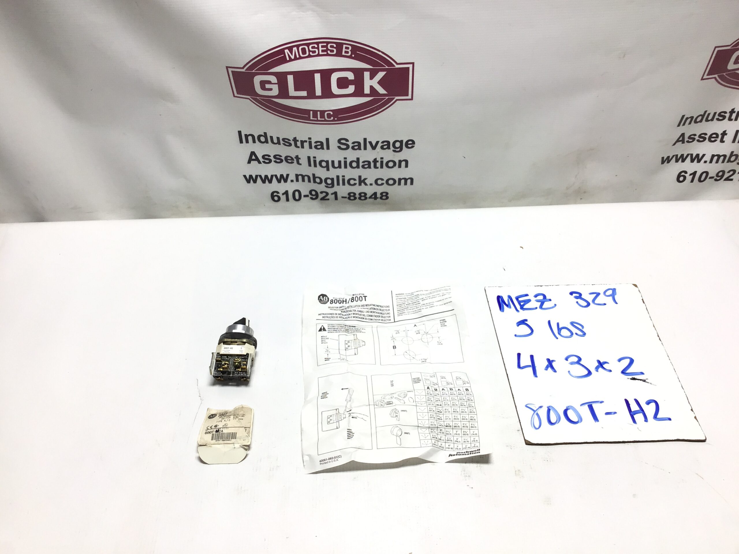 Allen Bradley 800T-H2 Selector Switch 800T-XA Series T Type 4 & 13