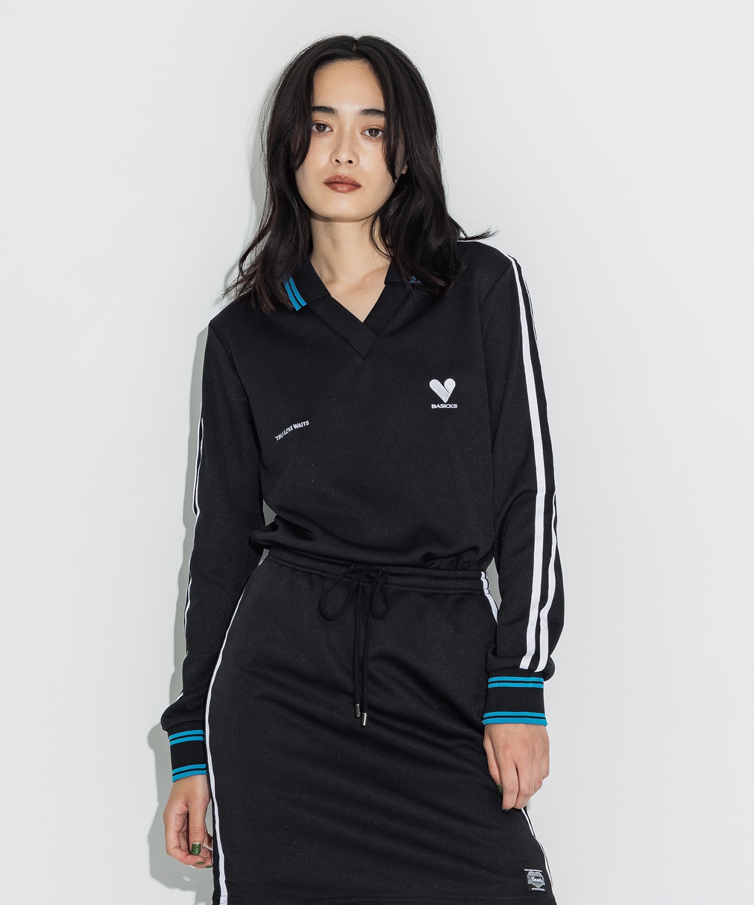 LS 90s Vibes Football T-shirt(S BLACK): BASICKS: WOMENS｜ STUDIOUS