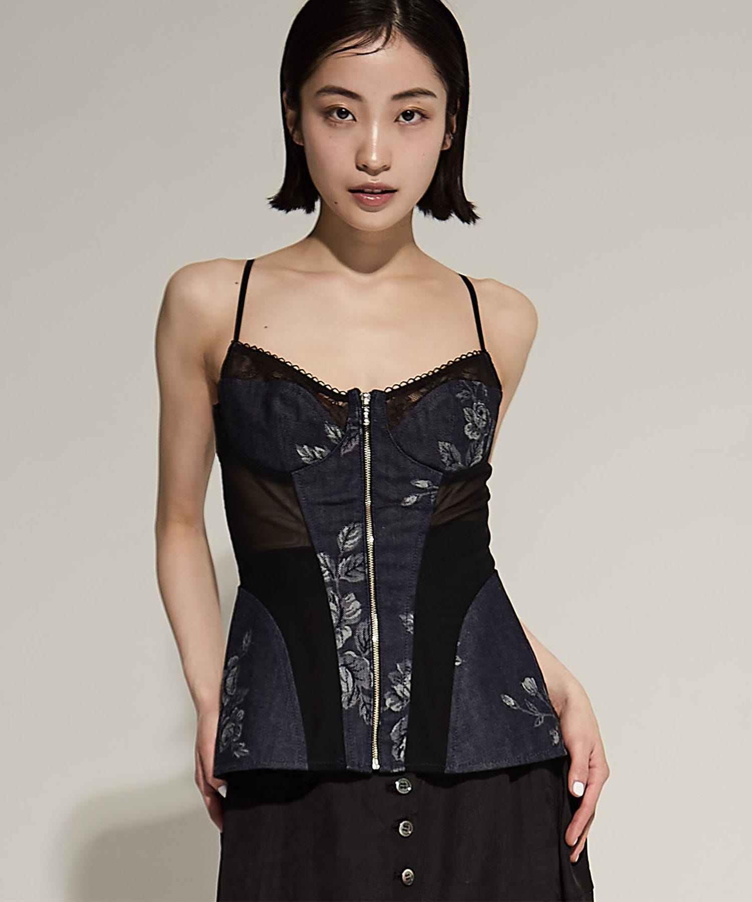 ROSE DENIM BUSTIER(1 MULTI): FETICO: WOMENS｜ STUDIOUS ONLINE公式
