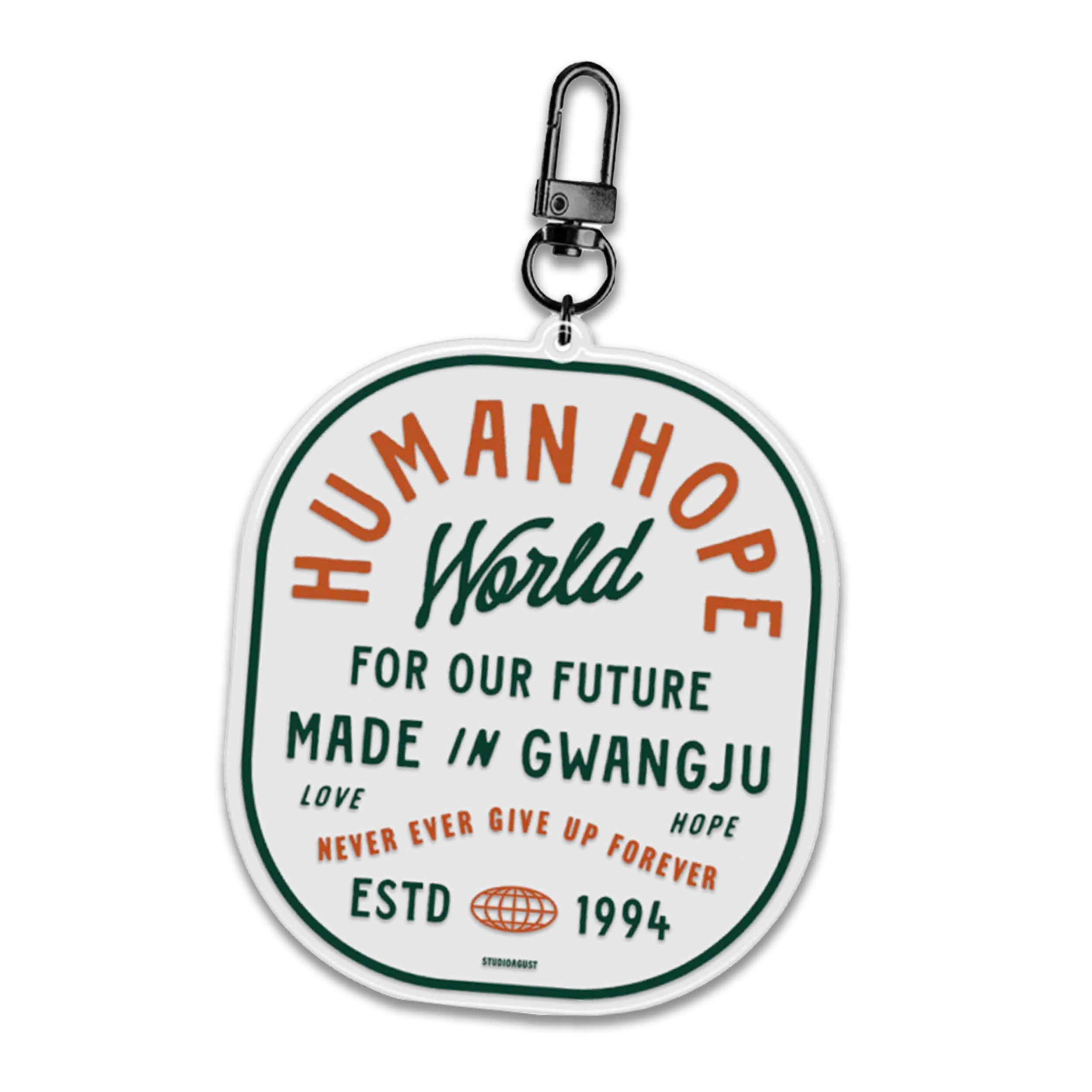 PRE-ORDER] HELLO HOPE WORLD KEYCHAIN – STUDIOAGUST