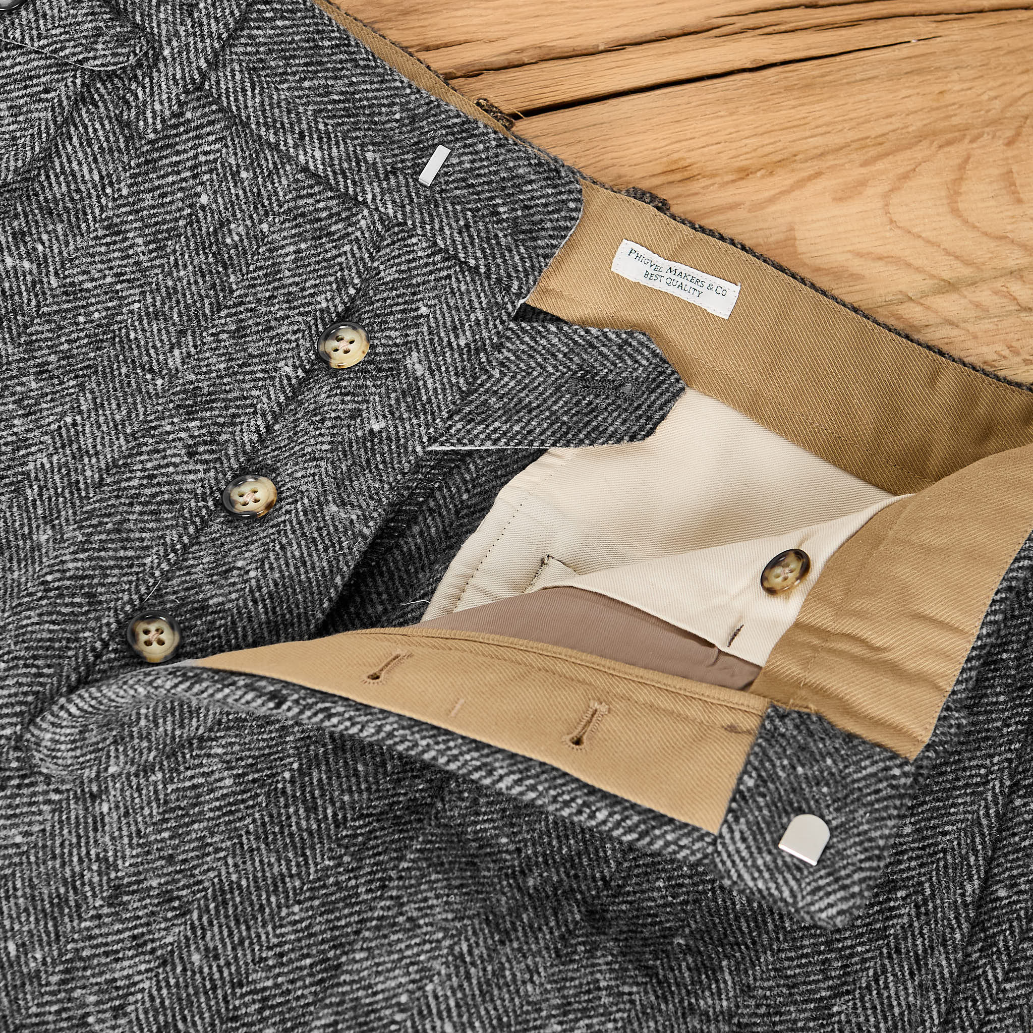 phigvel makers co. | hb tweed goodman's trousers gray – stuf|f