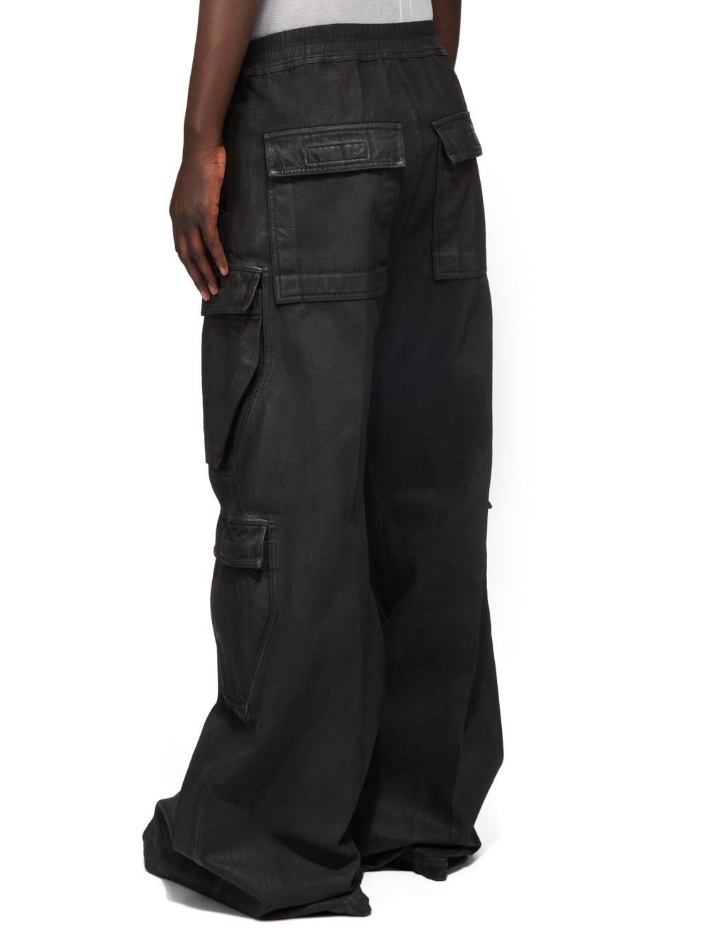 RICK Owens Waxed Double Cargo Jumbo Belas Pants – Acroera