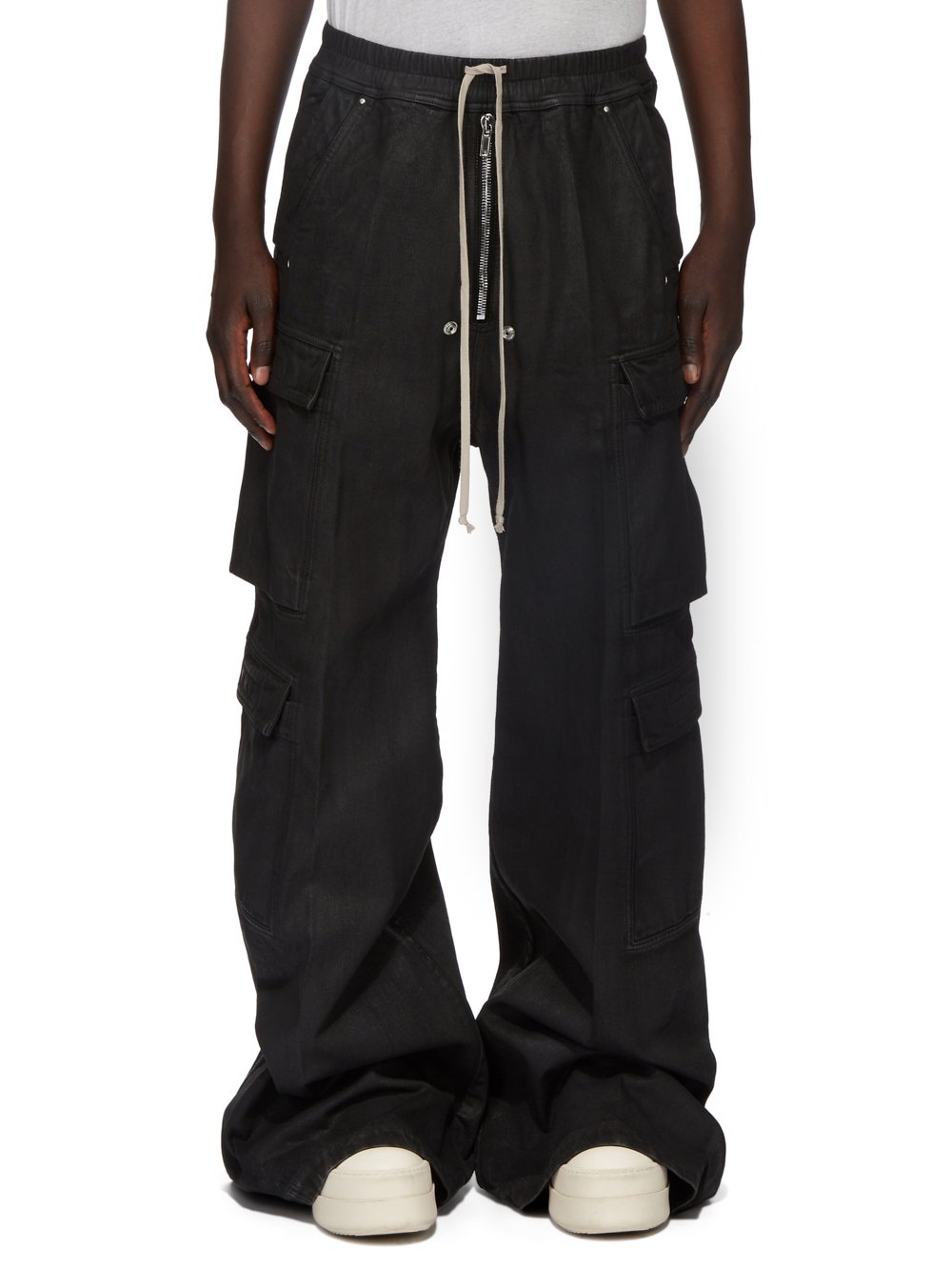RICK Owens Waxed Double Cargo Jumbo Belas Pants – Acroera